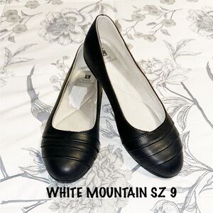White Mountain Black Women's Flats SZ 9